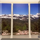 A19. Photographic mountain triptych on canvas. 